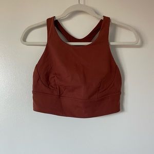 Lululemon, Racer back Rust Red Sports Bra, Size 12